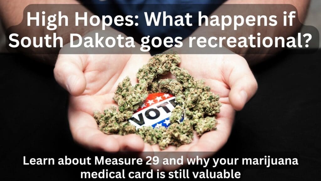 South Dakota recreational marijuana legalization cannabis measure 29 election vote