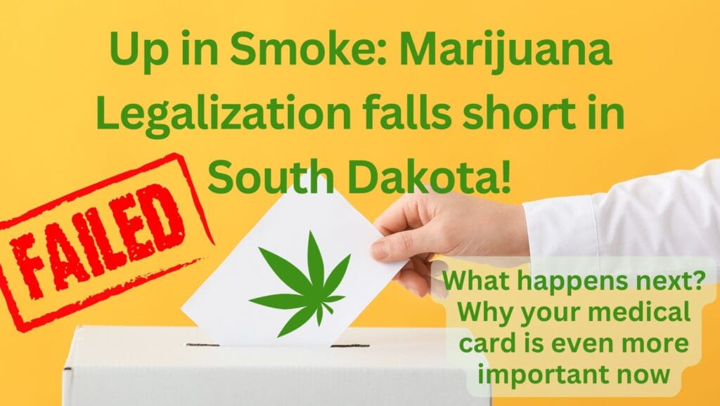 South Dakota Medical Cannabis Card Recreational Marijuana Sioux Falls Rapid City Election Voting